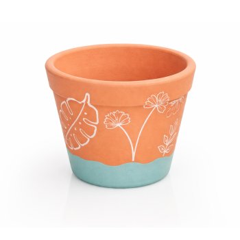 Trio De Vasos Tradicional Borda Flora (Pt15, Pt11, Pt9)