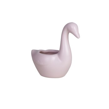 Cachepot Pt6 Cisne Bico Baixo Liso